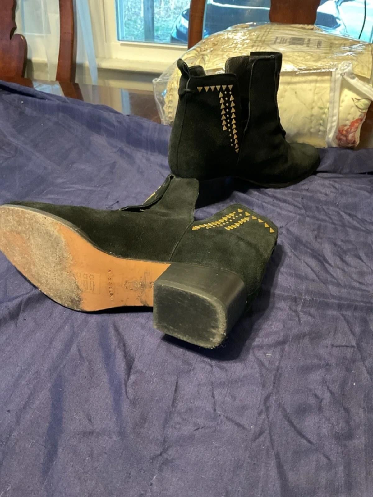 Other Intropia size 39 eu black suede ankle boots Size US 8 / IT 38 - 5 Thumbnail