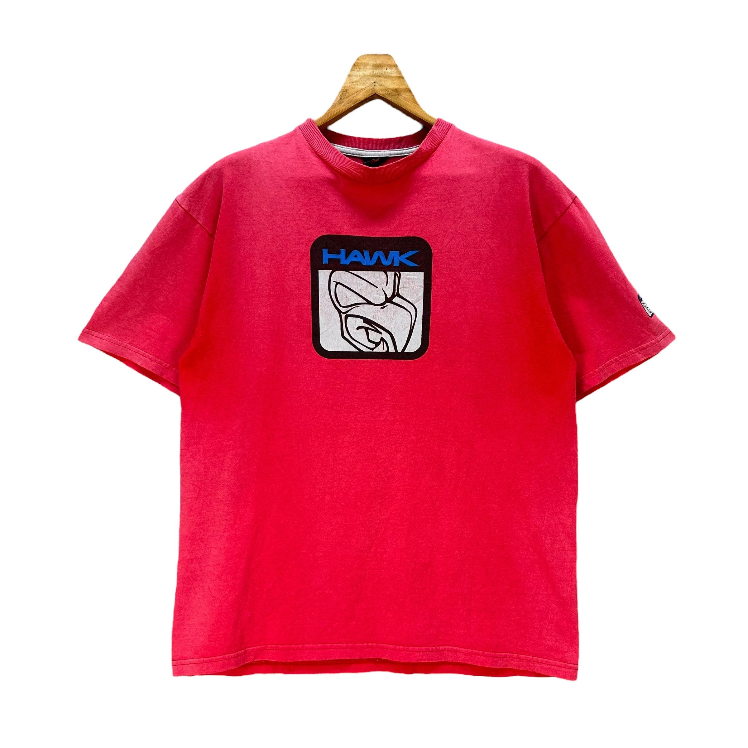 Hawk Vintage HAWK Printed Big Logo Tees #A80-1928 Size US M / EU 48-50 / 2 - 1 Thumbnail