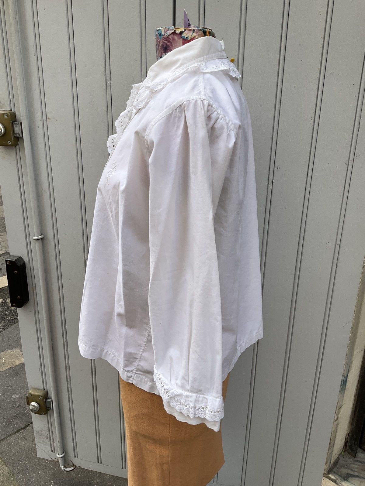 Vintage Antique cotton shirt Size M / US 6-8 / IT 42-44 - 7 Thumbnail