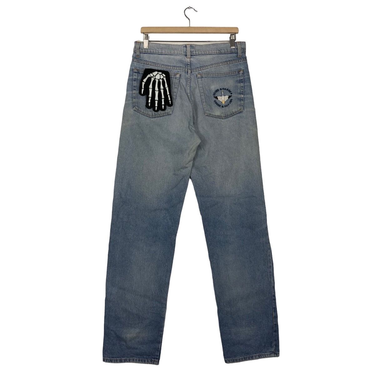 Japanese Brand 🔥90’s VINTAGE ACID WASH DENIM JEANS GOOSE & GENDER JAPAN Size US 32 / EU 48 - 7 Thumbnail