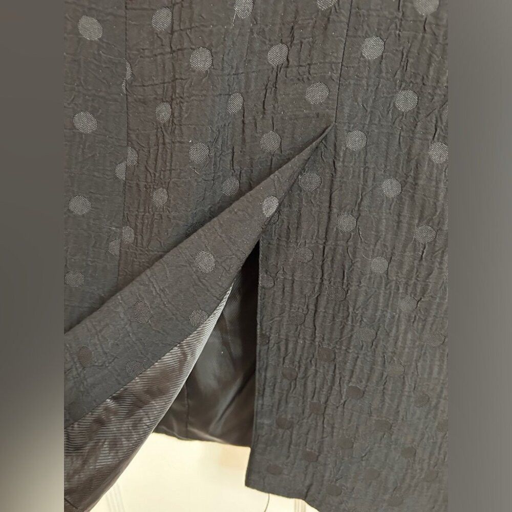 Other Women’s Mario Serrani Black Polka Dotted Long Jacket Size 1 Size L / US 10 / IT 46 - 7 Thumbnail