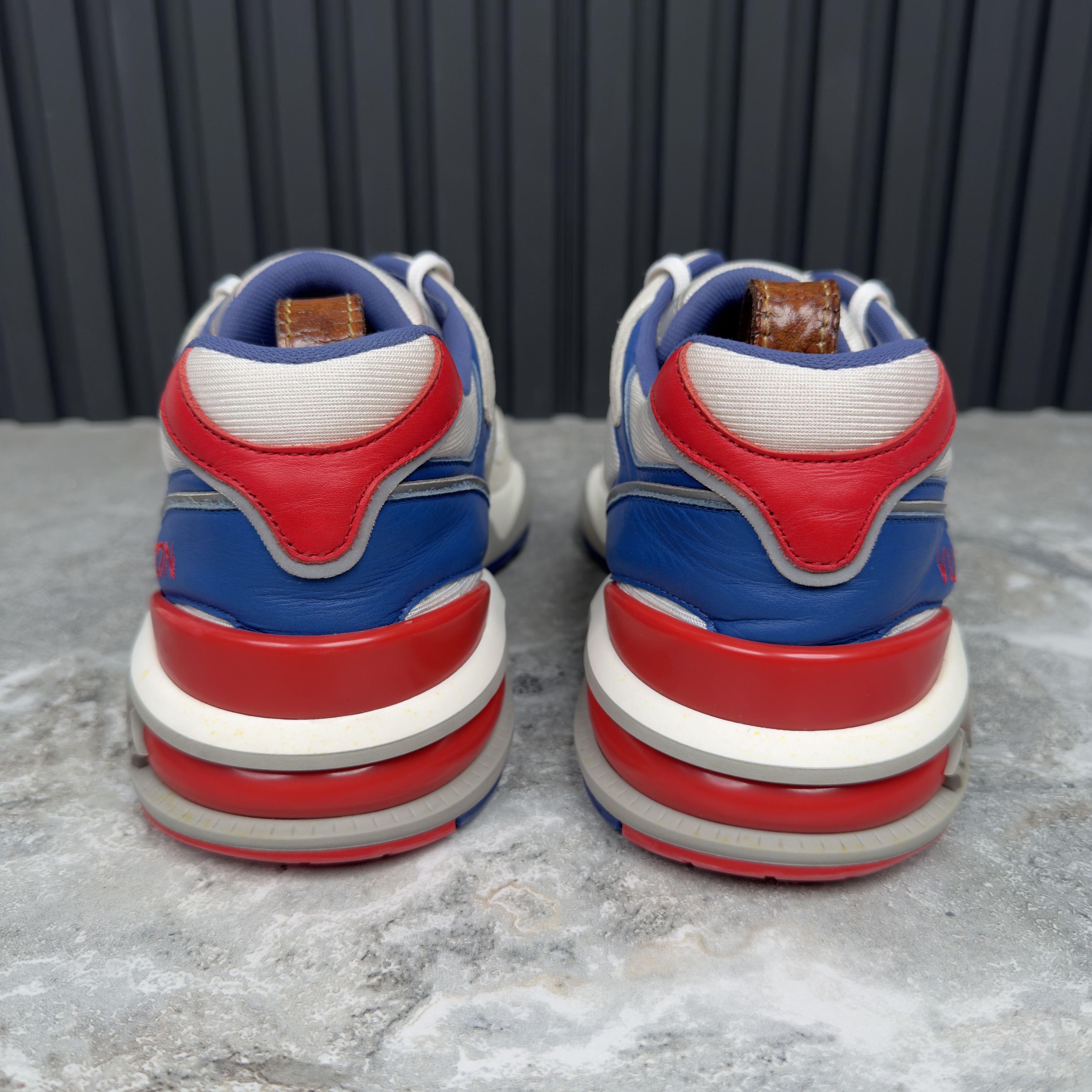 Louis Vuitton Louis Vuitton LV Trail line Sneakers White Red Blue Mesh Size US 11 / EU 44 - 10 Thumbnail