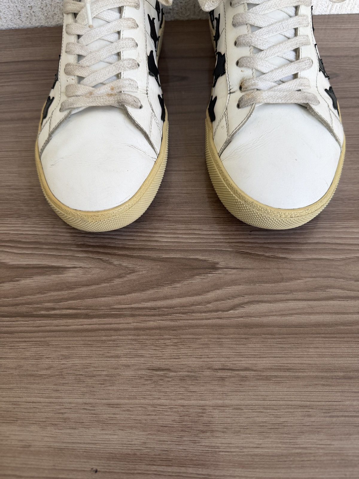 Saint Laurent Paris Ss15 court classic star trainers Size US 8.5 / EU 41-42 - 7 Thumbnail