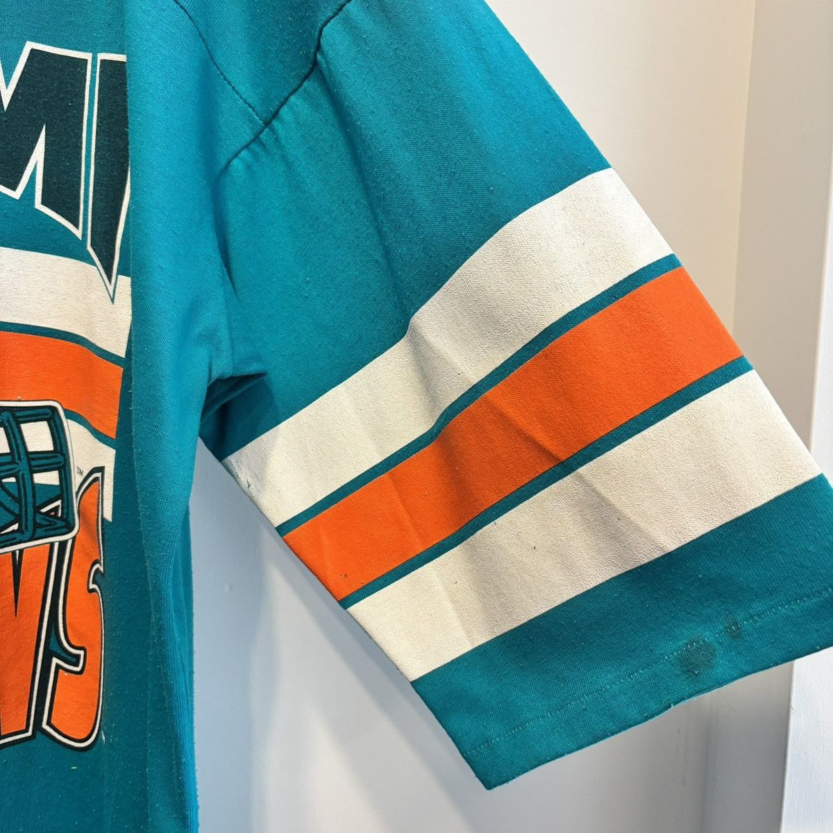 NFL Vintage Miami Dolphins Half Sleeve Shirt Made In USA Size US XL / EU 56 / 4 - 2 Thumbnail