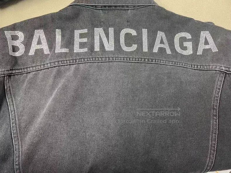 Balenciaga Balenciaga Logo emblem long-sleeve lapel denim jacket Size XXS / US 00 / IT 34 - 3 Thumbnail
