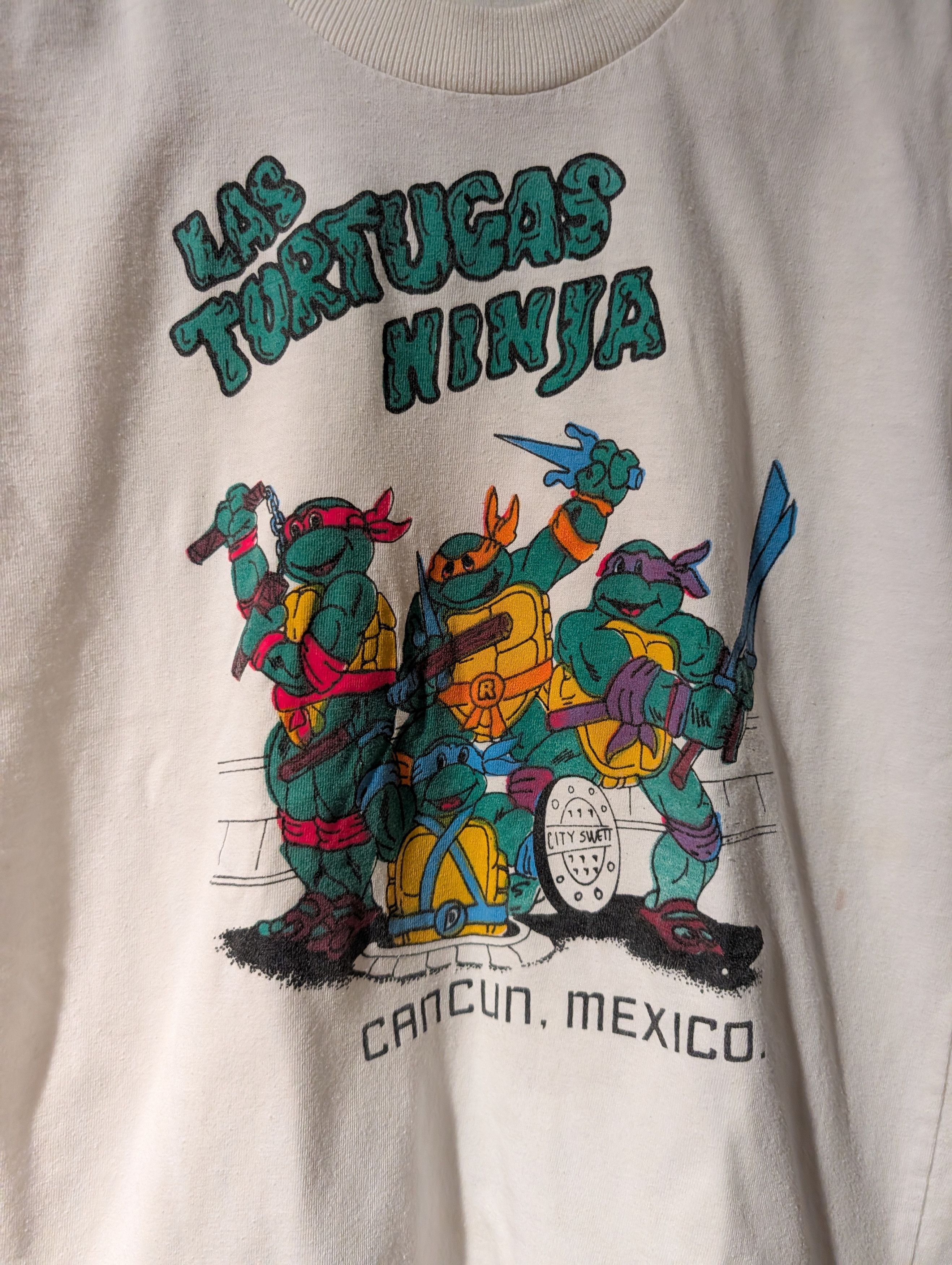 Vintage Vintage 90s Teenage Mutant Ninja Turtles Kids Small T-Shirt Size US S / EU 44-46 / 1 - 2 Thumbnail
