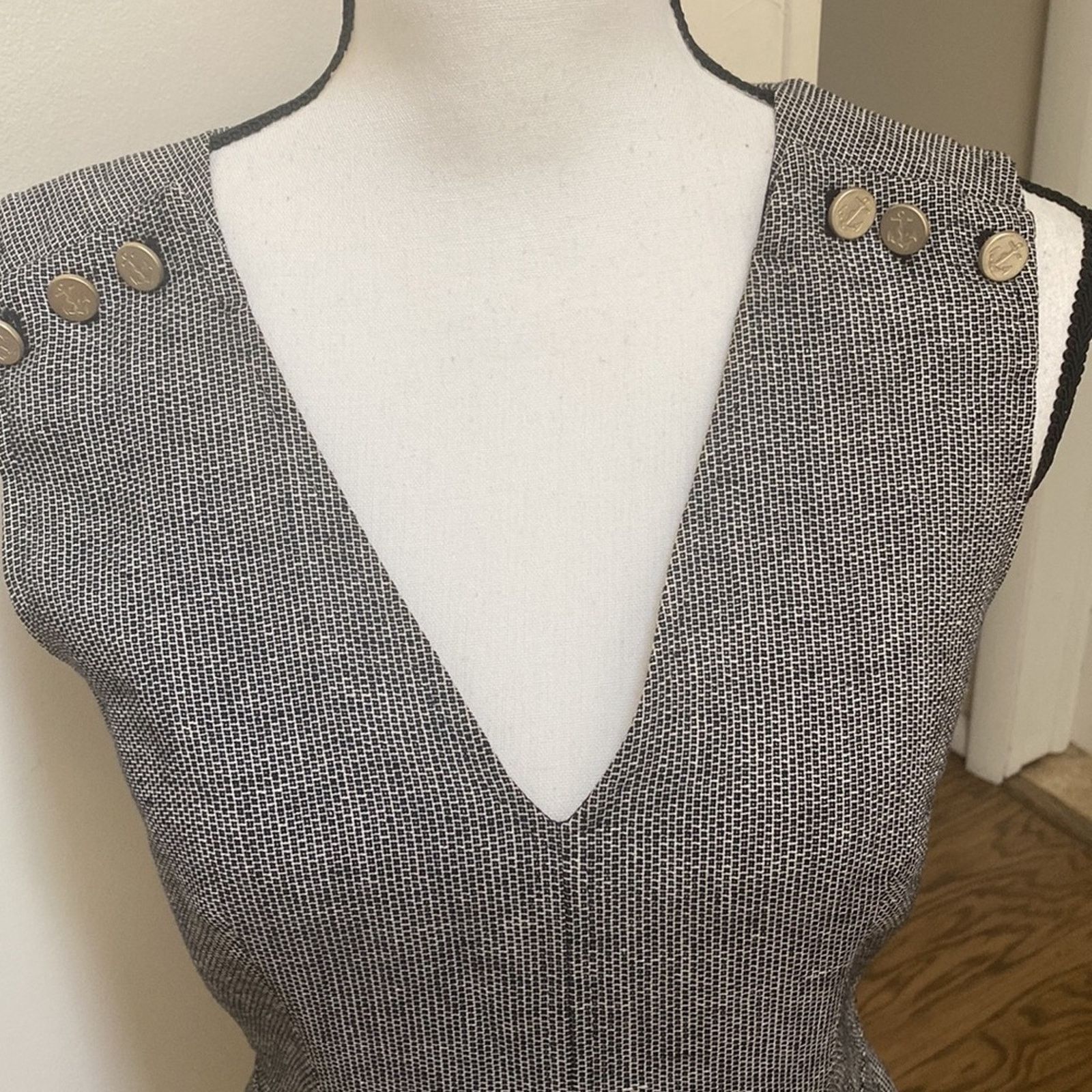 Max Mara Max Mara Cotton Linen Blend Sheath Dress Size S / US 4 / IT 40 - 2 Thumbnail