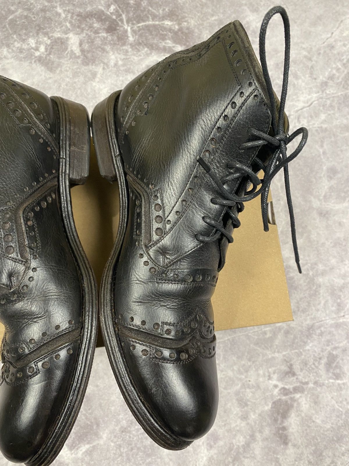 Dolce & Gabbana Dolce Gabbana Leather Brogue Boots Size: 41 Size US 8 / EU 41 - 11 Thumbnail