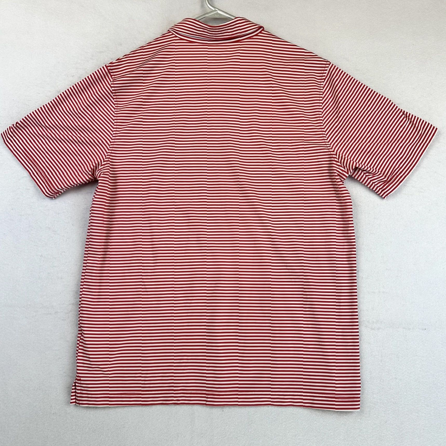 Vineyard Vines Vineyard Vines Polo Shirt Mens Large Red White Striped Performance Stretch Golf Shirt Size US L / EU 52-54 / 3 - 6 Thumbnail