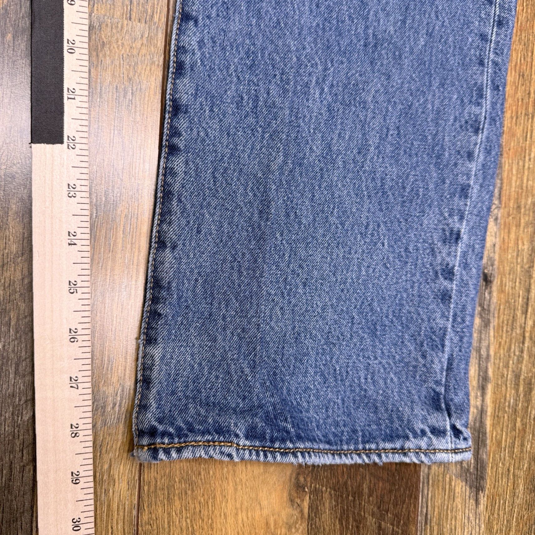 Levi's Levi's 501 Jeans Mens 42x30 Blue Button Fly Straight Regular 5-Pocket Denim Cotton Size US 42 / EU 58 - 7 Thumbnail