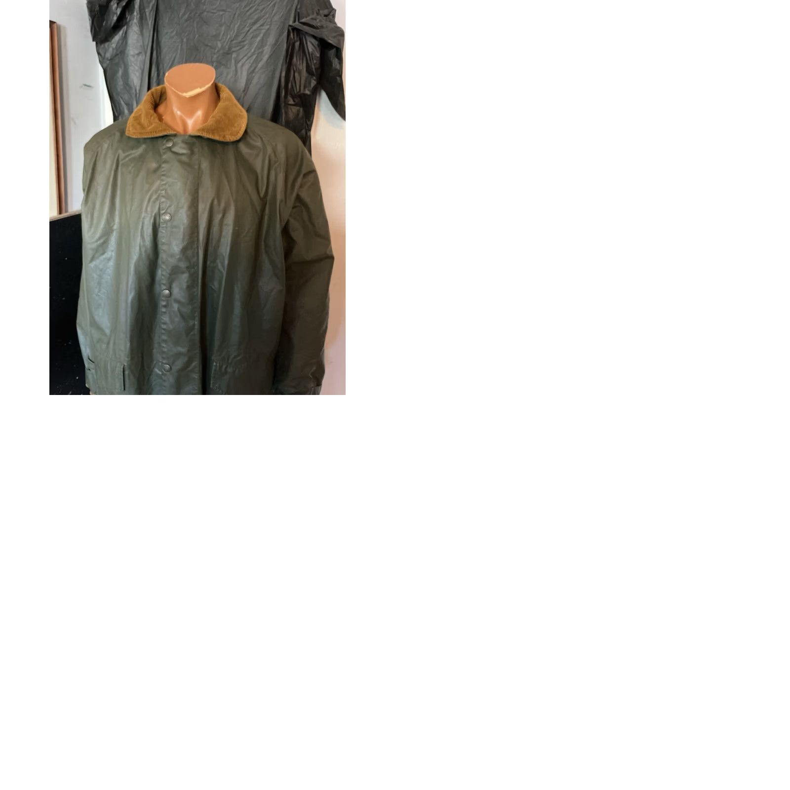 Henri Lloyd VINTAGE Henri Lloyd Jacket Corduroy Plaid Waxed Coated Lined Parka XL Brown Mens Size US XL / EU 56 / 4 - 9 Thumbnail