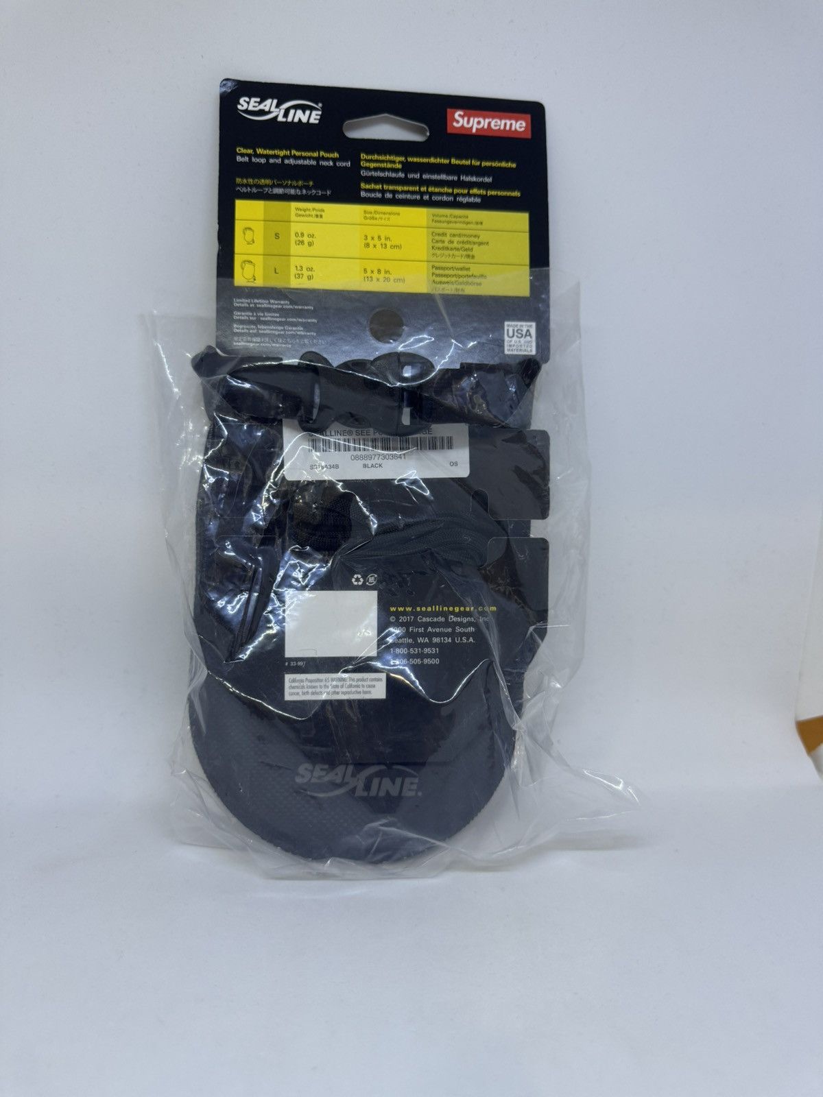 Supreme Supreme SealLine See Pouch Large Black Size ONE SIZE - 2 Thumbnail