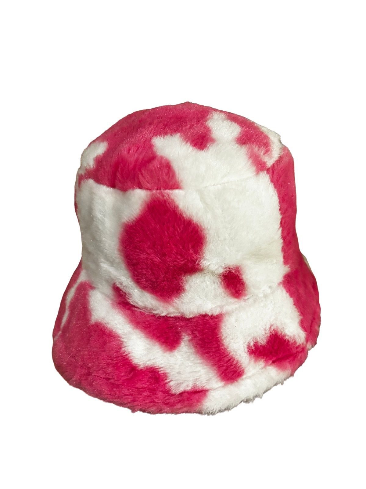 Other Pink & white faux fur bucket hat.wh0324 Size ONE SIZE - 5 Thumbnail