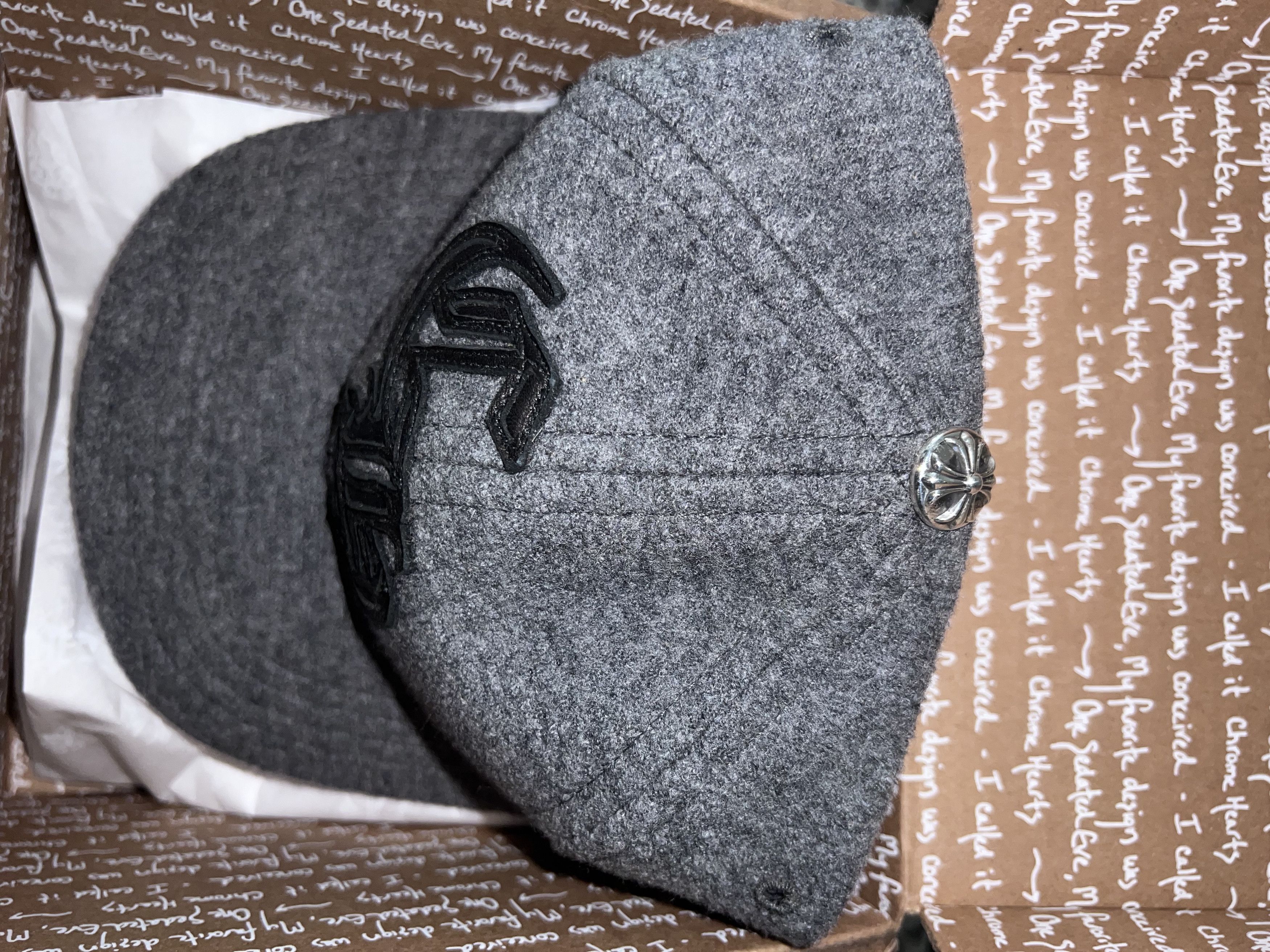 Chrome Hearts Chrome Hearts 100% Wool SnapBack Cap Size ONE SIZE - 6 Thumbnail