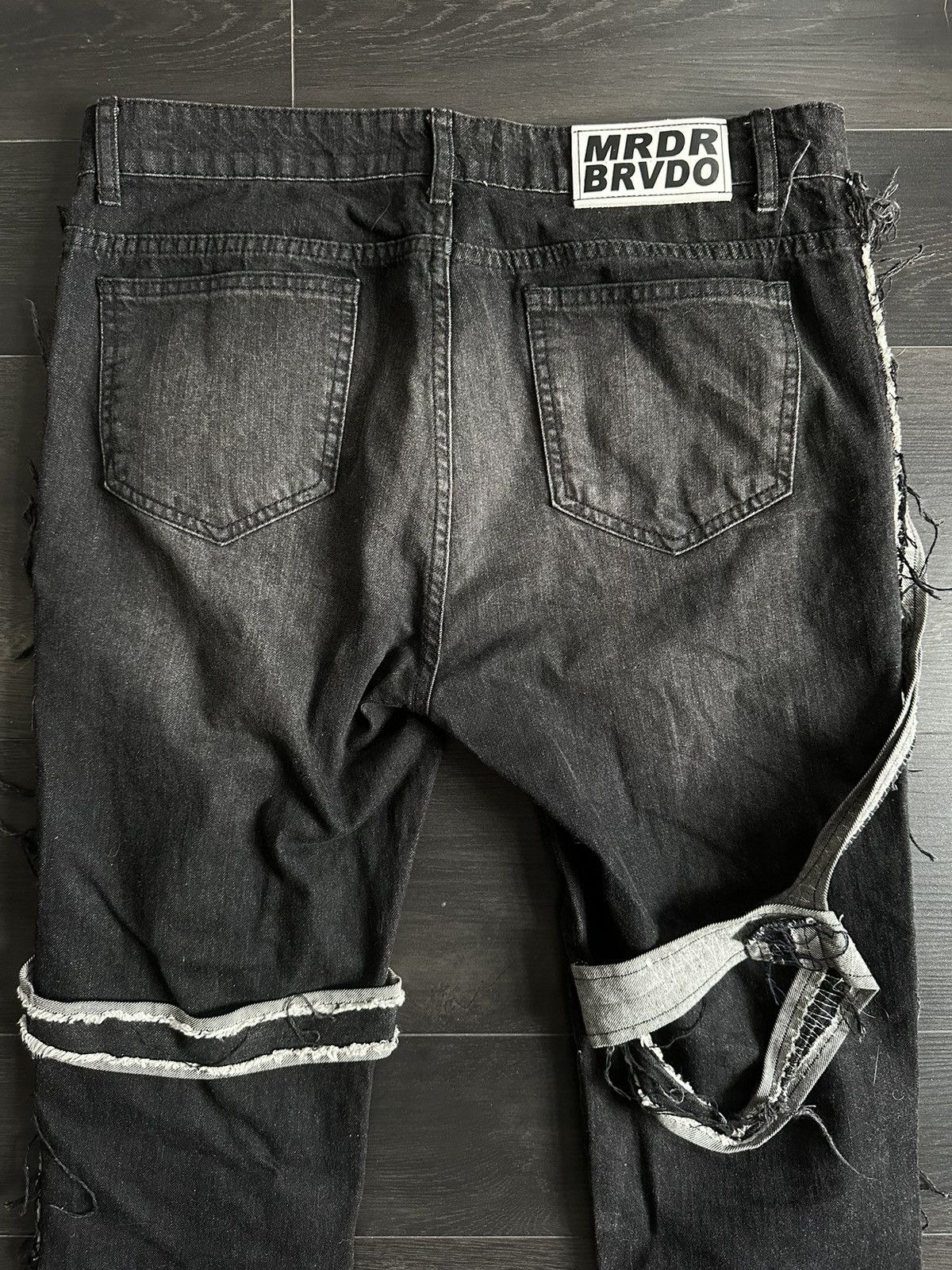Ev Bravado Ev Bravado Black Denim Stacked Jeans Size US 34 / EU 50 - 4 Thumbnail