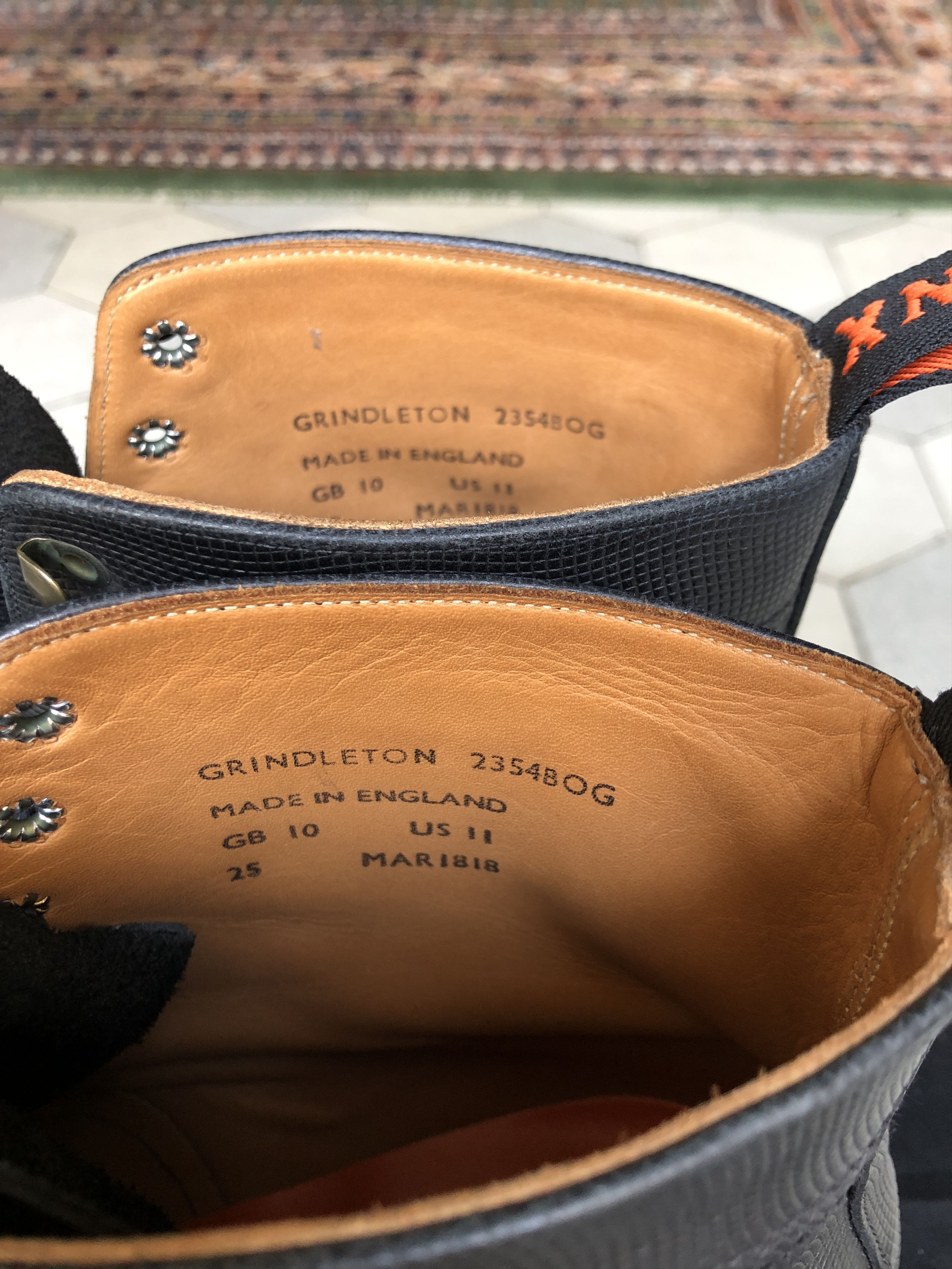 Other Lanx "Grindleton" grained brogue boots customised UK 10 Size US 11 / EU 44 - 11 Thumbnail