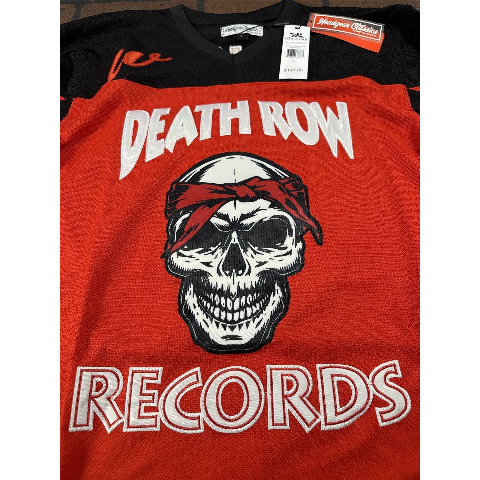 Other DEATH ROW RECORDS Hockey Jersey ~Never Worn~ M L XL 2XL Size US L / EU 52-54 / 3 - 8 Thumbnail