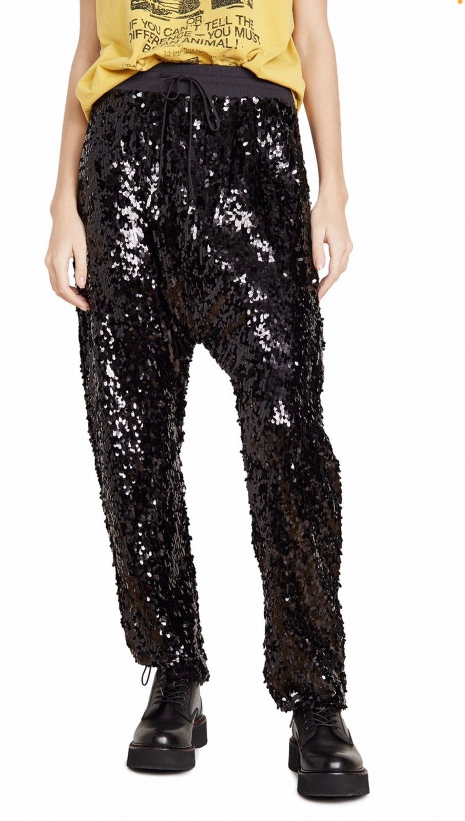 R13 Sequin Harem pants Black. XS Size 26" / US 2 / IT 38 - 4 Thumbnail