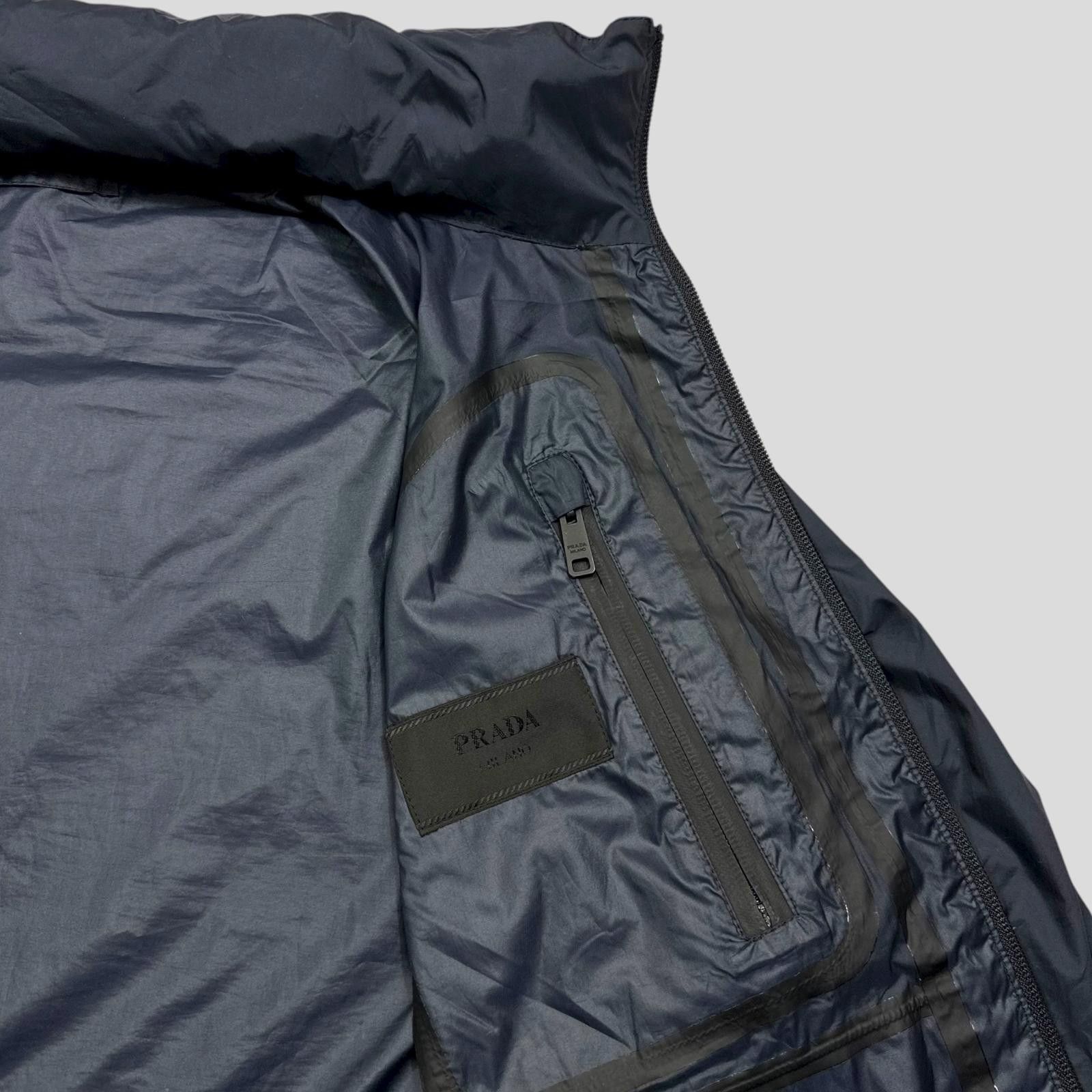 Prada Prada 2020 Rubber Logo Taped Seam Windbreaker Jacket - M Size US M / EU 48-50 / 2 - 8 Thumbnail