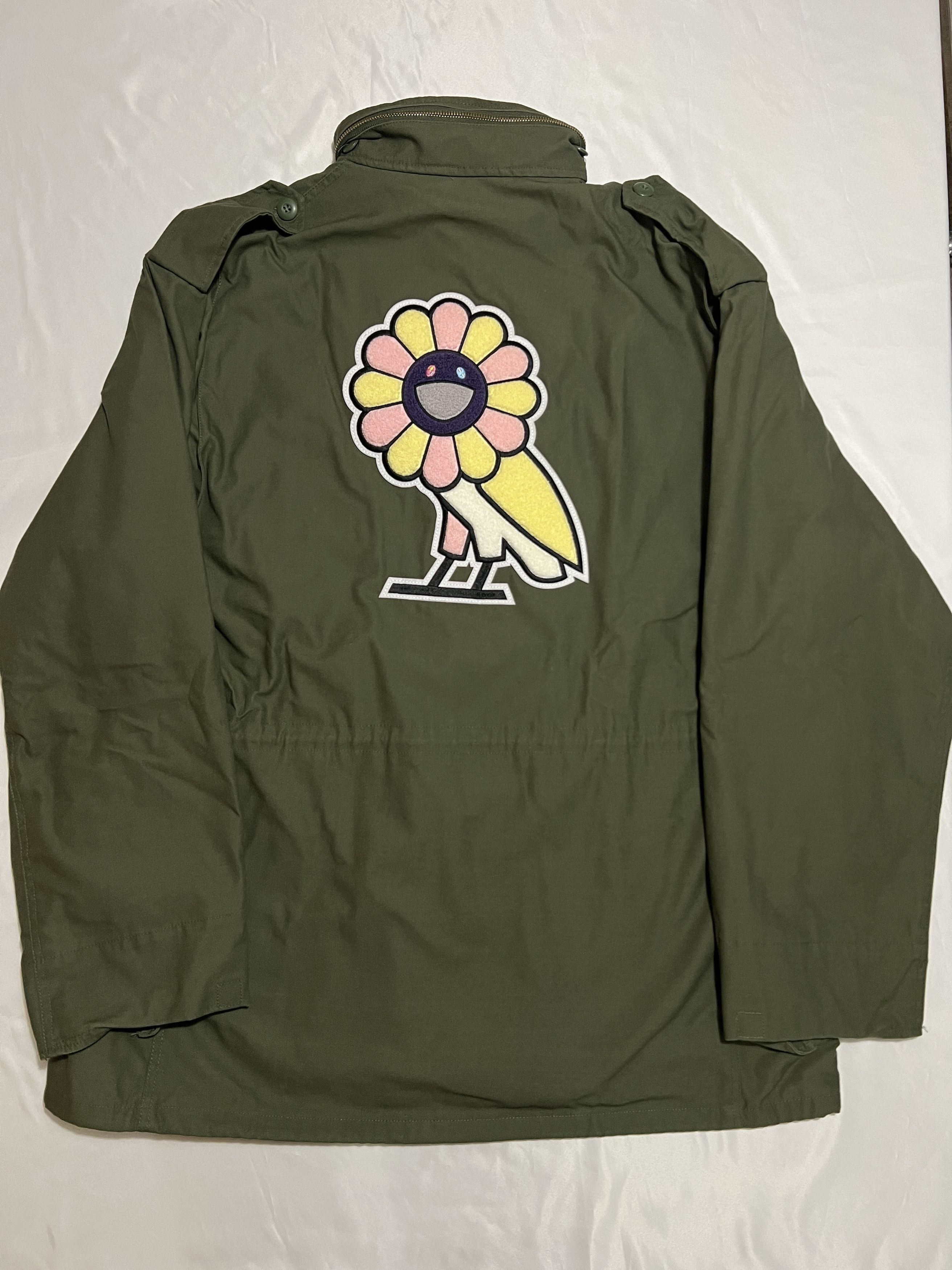 Drake Takashi Murakami x OVO M65 Coach Jacket Military Green Size US XL / EU 56 / 4 - 1 Thumbnail