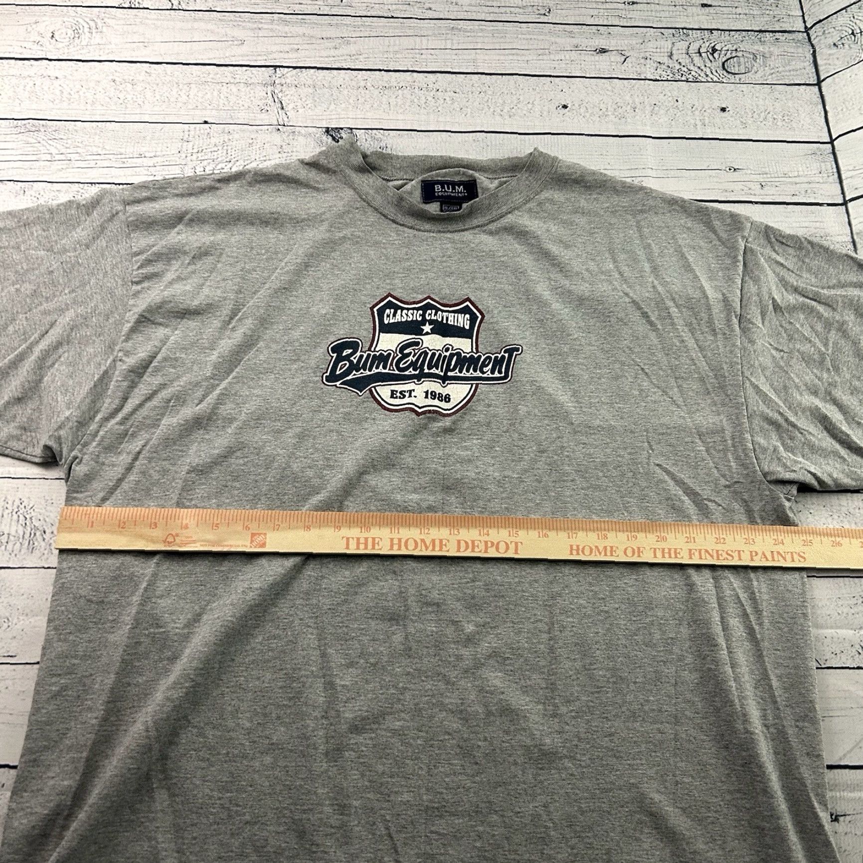 Vintage VINTAGE B.U.M. Equipment Short Sleeve Shirt Men's XL Gray Size US XL / EU 56 / 4 - 4 Thumbnail