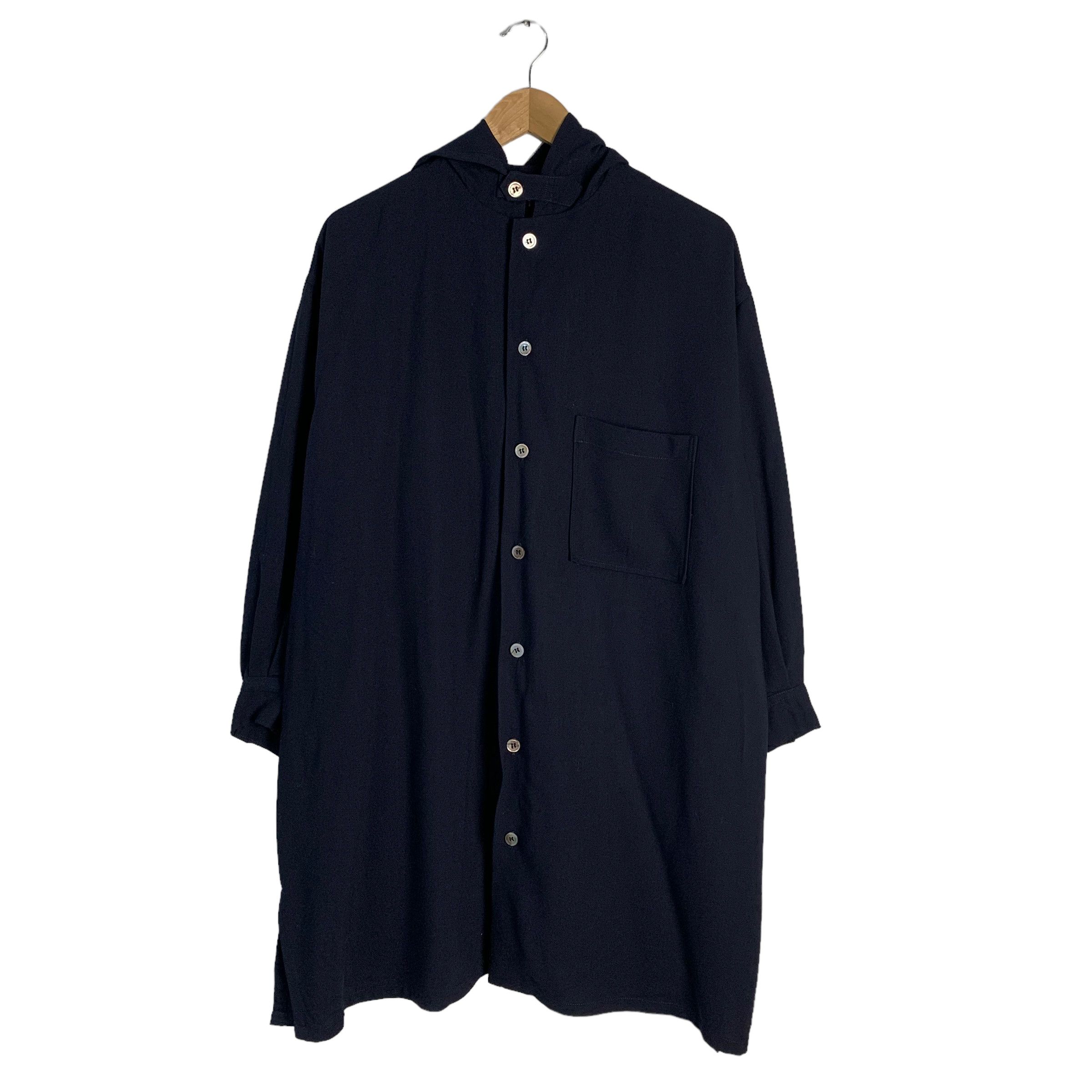 Yohji Yamamoto Y's Yohji Yamamoto Hooded Long Jacket Size US L / EU 52-54 / 3 - 1 Thumbnail