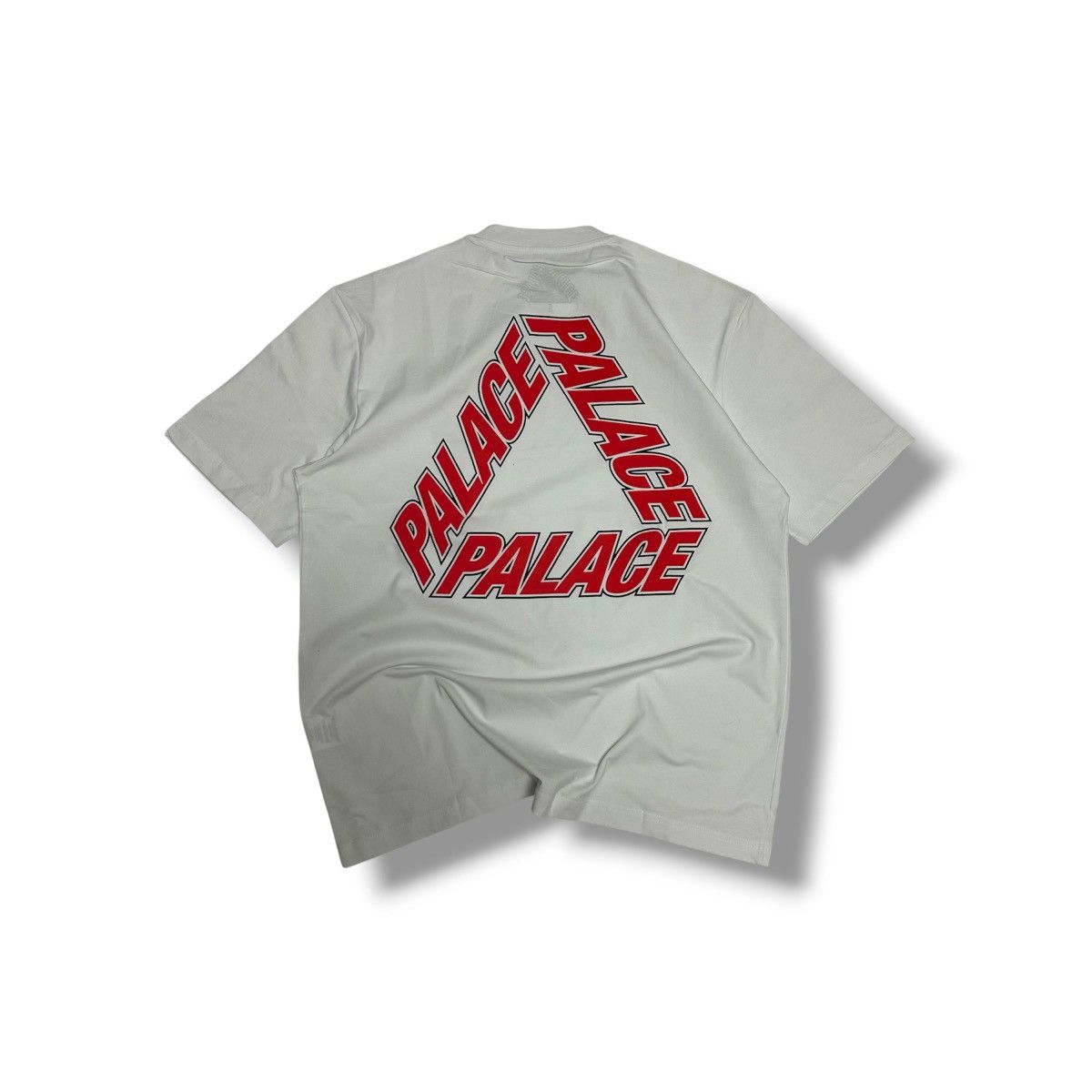 Palace P-3 Outline Tee white/red