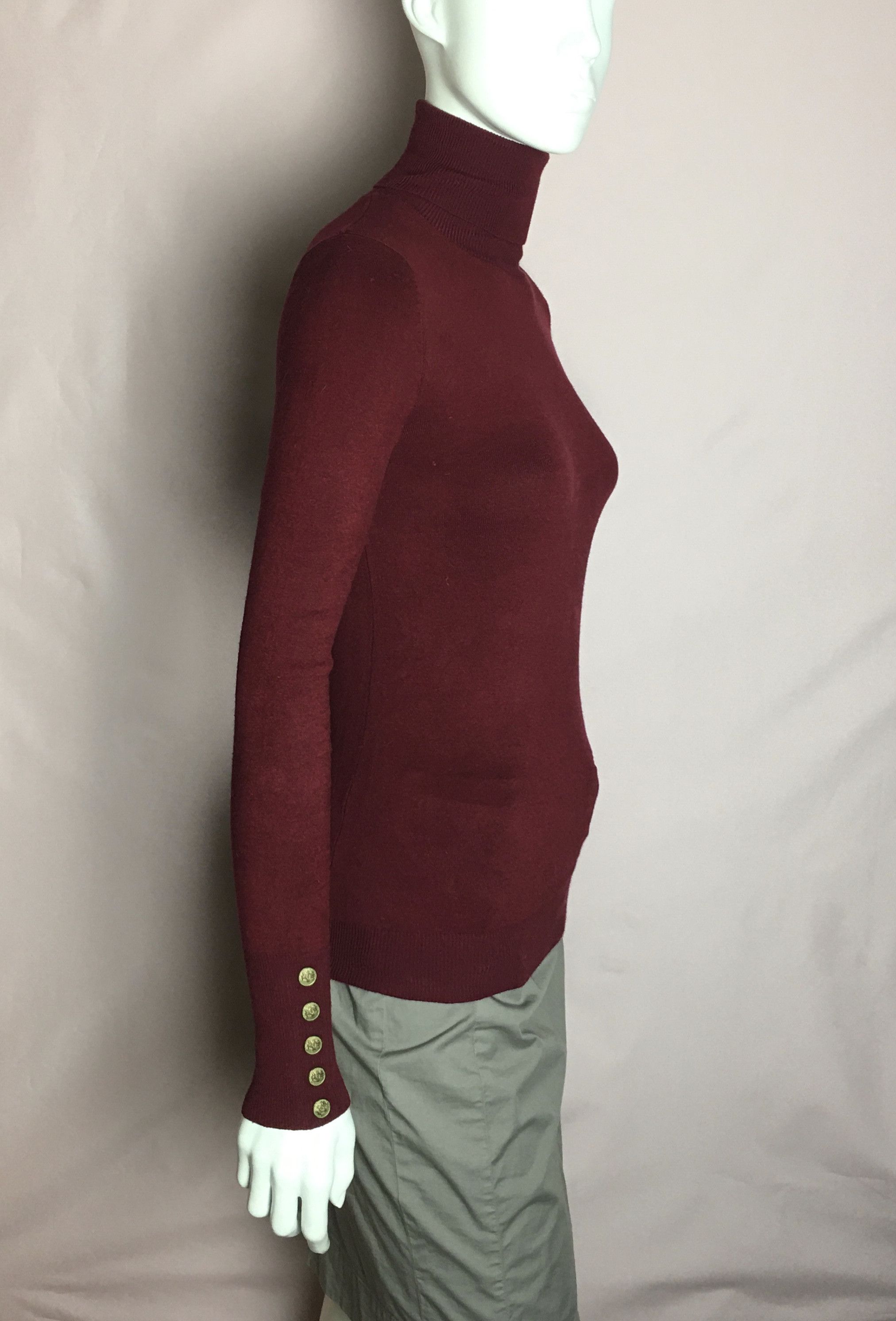 Other Holland Cooper Buttoned Knit Turtleneck Jumper Sweater Sz XS Size XS / US 0-2 / IT 36-38 - 5 Thumbnail