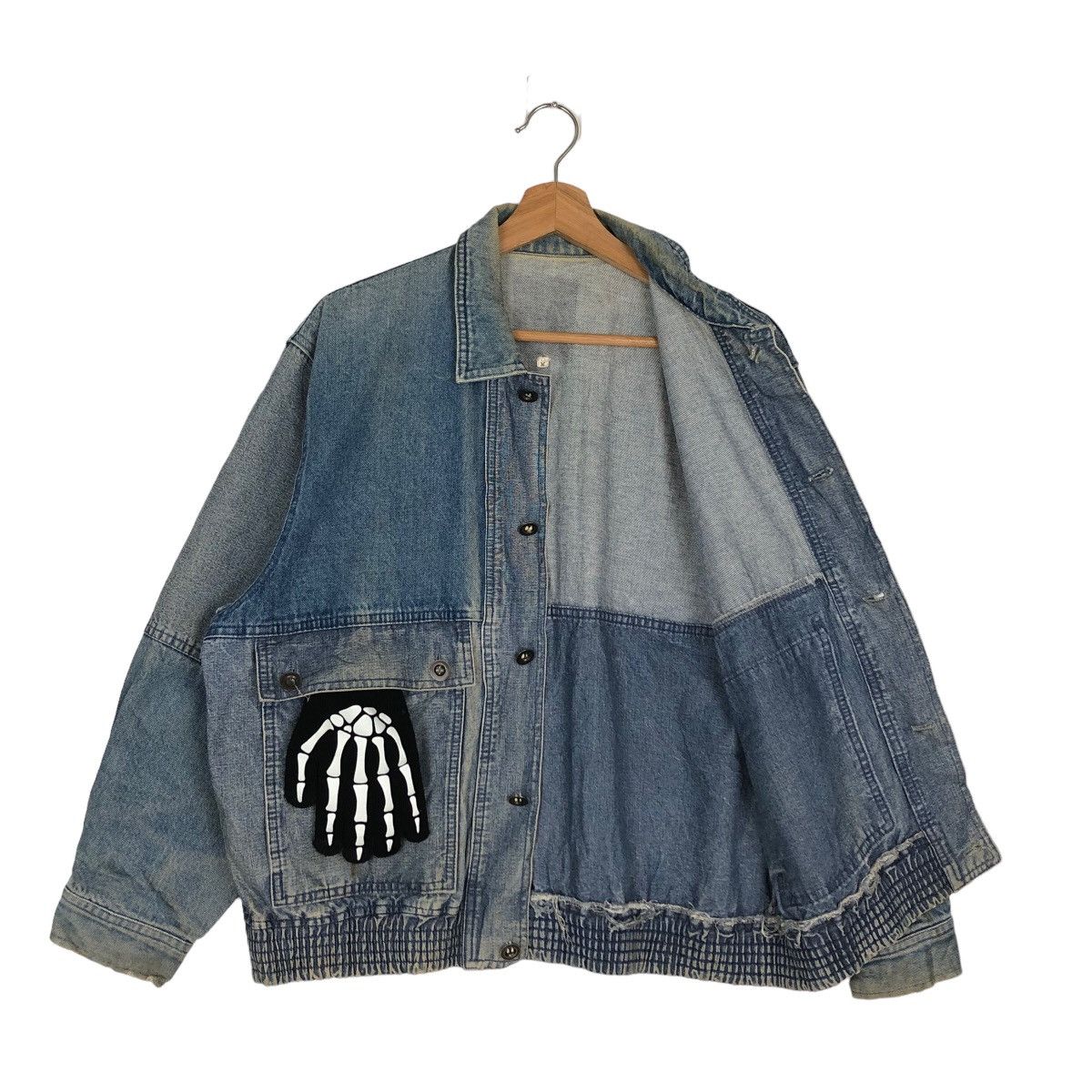 Japanese Brand 🔥VINTAGE BOMBER DENIM JACKET JAPAN ISSEY MIYAKE DESIGN Size US M / EU 48-50 / 2 - 8 Thumbnail