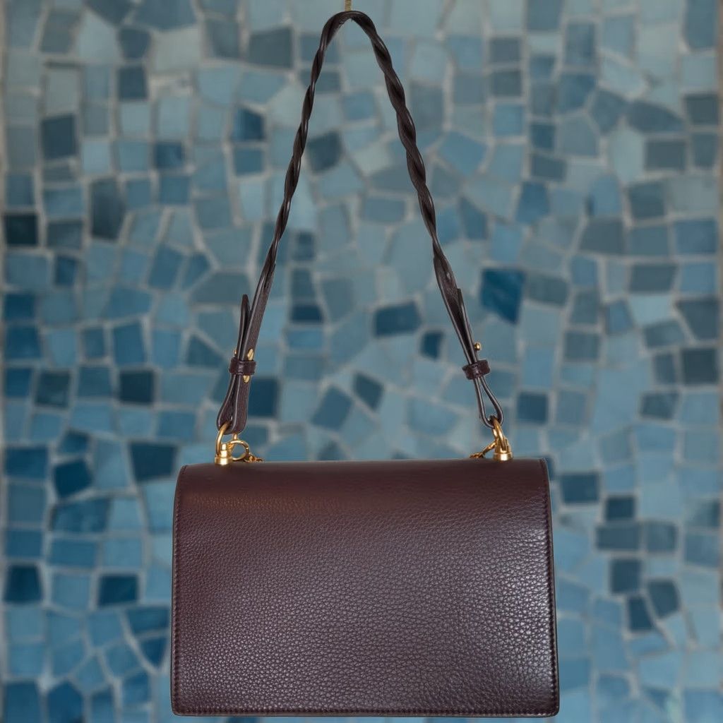 Tory Burch Tory Burch Miller Shoulder Bag Tempranillo Dark Burgundy Leather Magnetic Flap 83991 Large Crossbody Bag Women Womens Size ONE SIZE - 1 Thumbnail