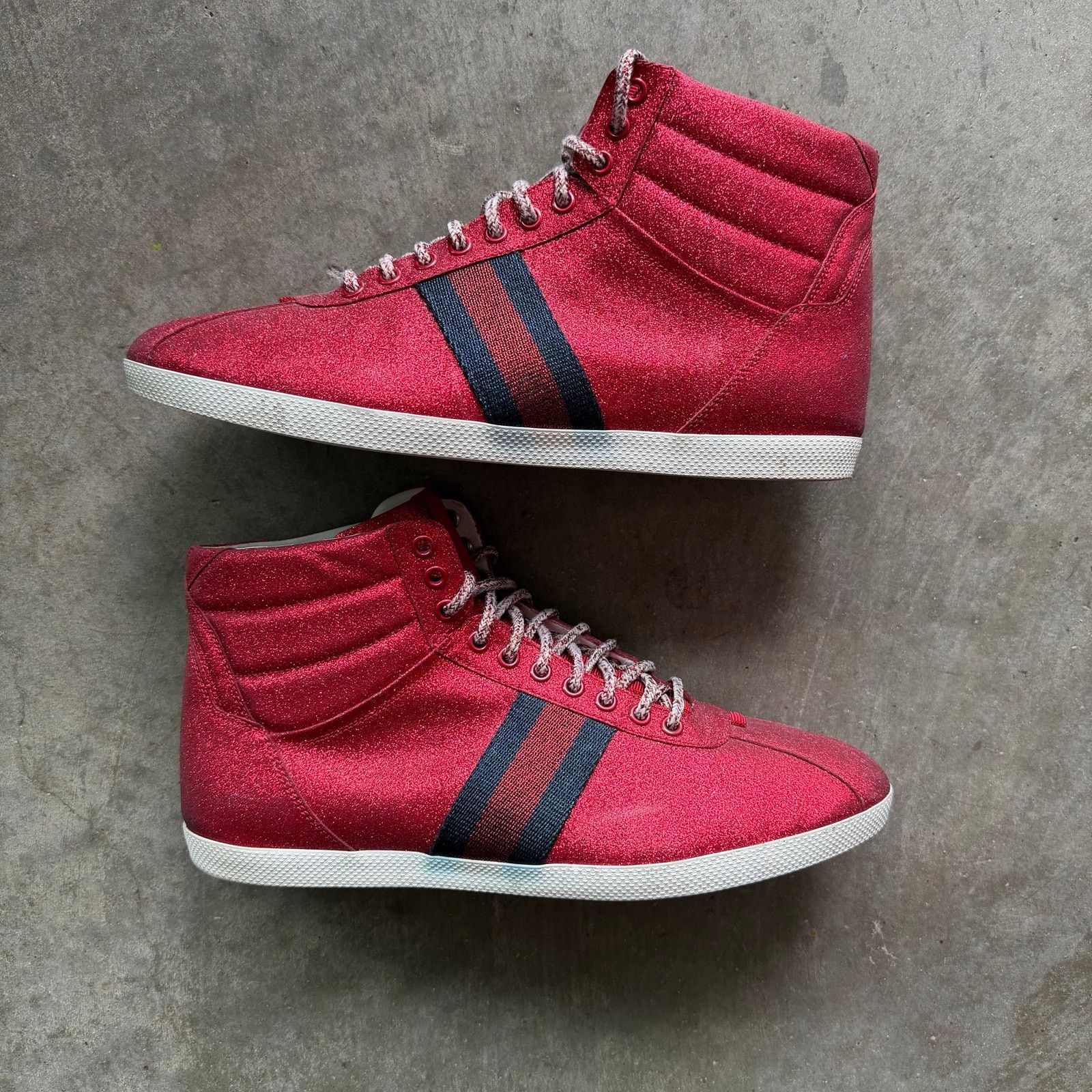 Gucci Gucci Ace High Glitter Red Size US 10 / EU 43 - 2 Thumbnail