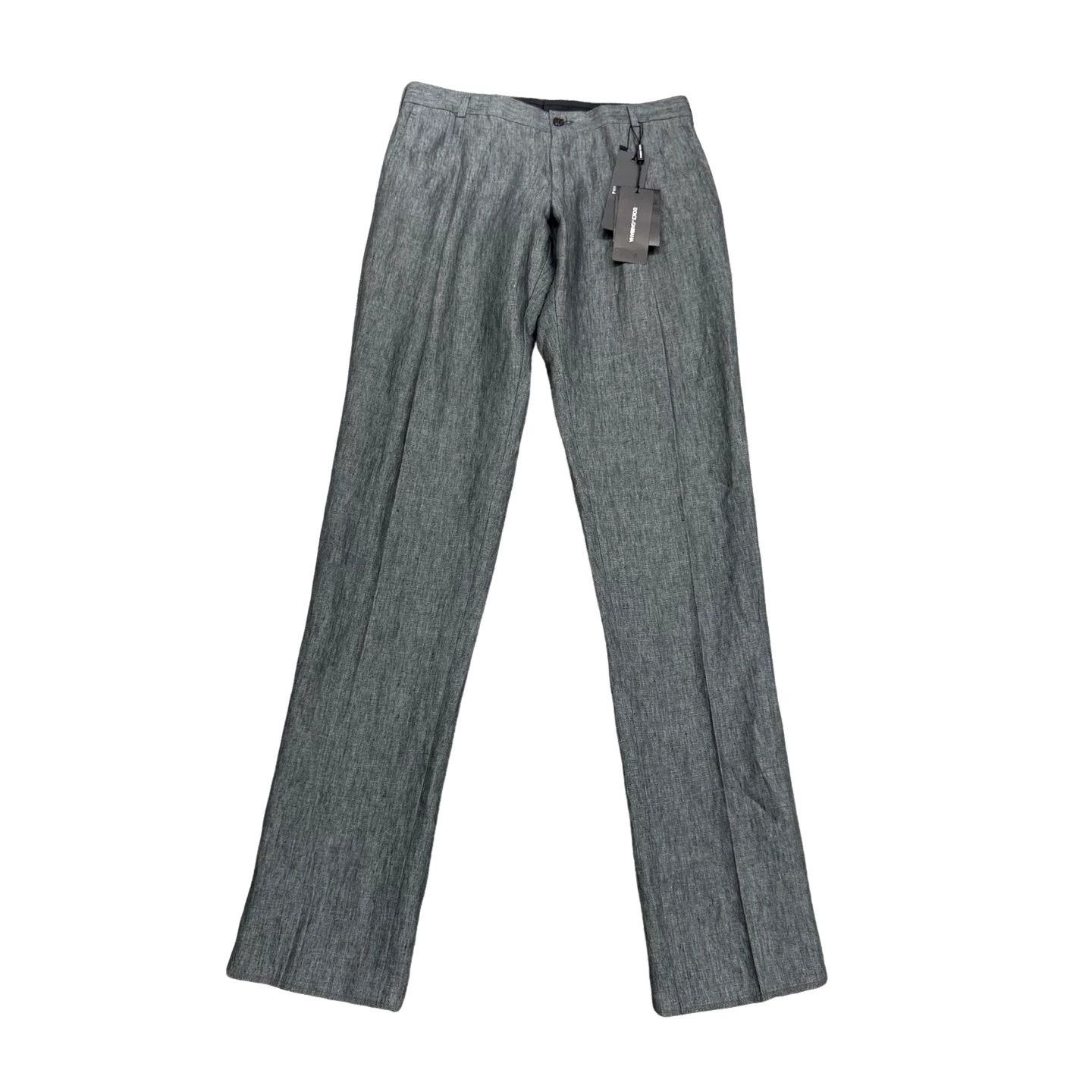 Dolce & Gabbana Dolce & Gabbana Linen Casual Pants US 28 Size US 28 / EU 44 - 1 Thumbnail