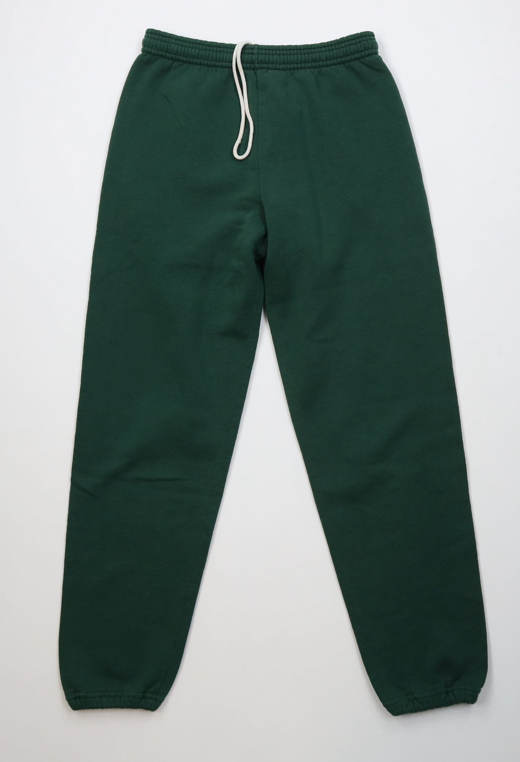 Vintage Vintage 90s Streetwear Blank Sweatpants Joggers Green USA Size US 34 / EU 50 - 1 Thumbnail