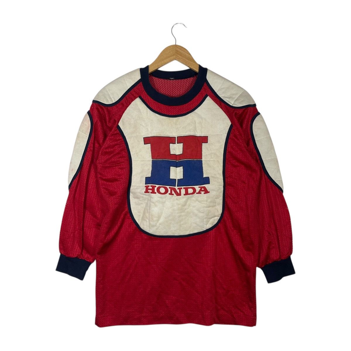 Vintage Vintage 80s/90s Honda Racing Motocross Mesh Jersey Japan Size US M / EU 48-50 / 2 - 1 Thumbnail