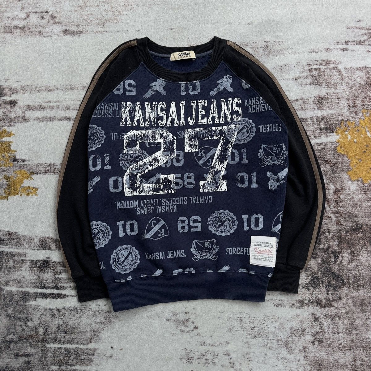Japanese Brand VINTAGE KANSAI JEANS OVERPRINT VERY RARE Size US XXS / EU 40 - 1 Thumbnail