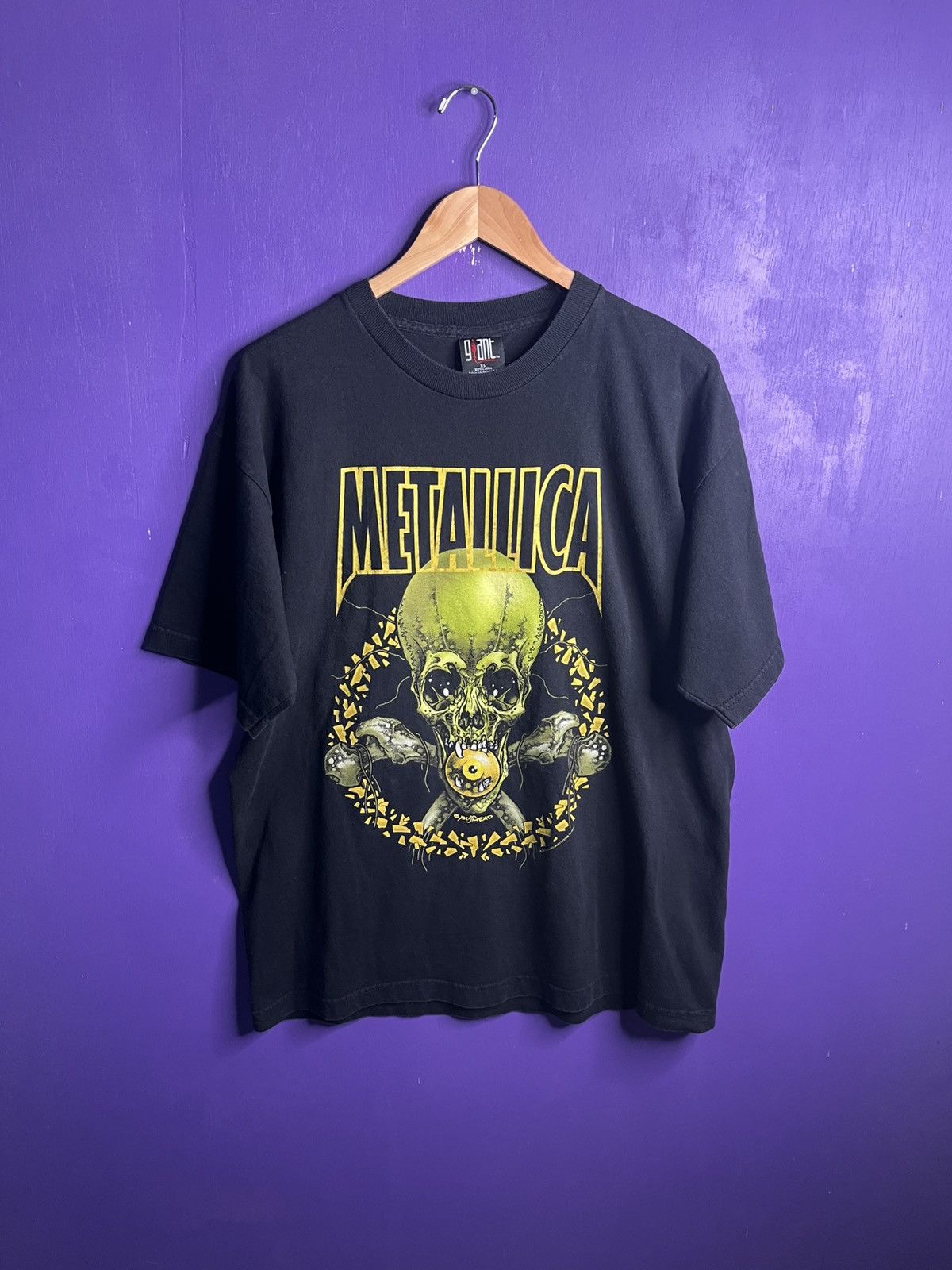 Metallica × Tour Tee × Vintage Vintage 2001 Metallica pushead 
