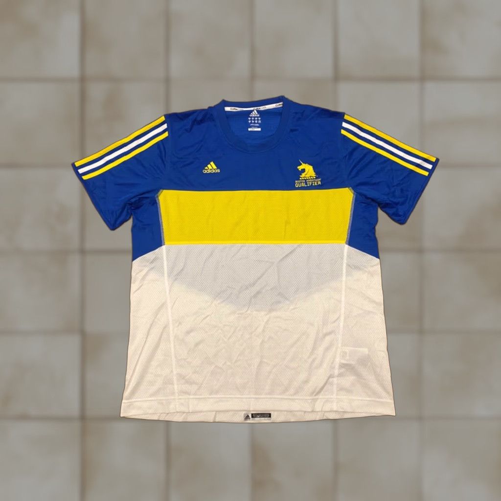 Adidas Adidas Boston Marathon Qualifier Short Sleeve Shirt XL Mens Multicolor NWT Size US XL / EU 56 / 4 - 1 Thumbnail