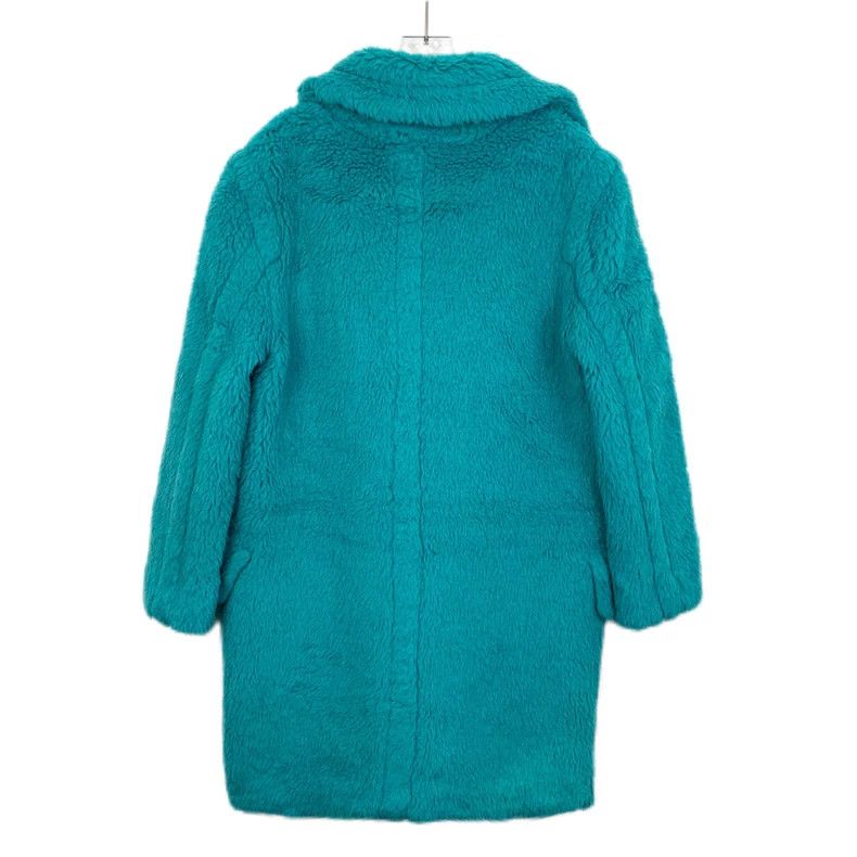 Max Mara Max Mara Teddy Collection Blue Teddy Alpaca Lapel Double B Size M / US 6-8 / IT 42-44 - 2 Thumbnail
