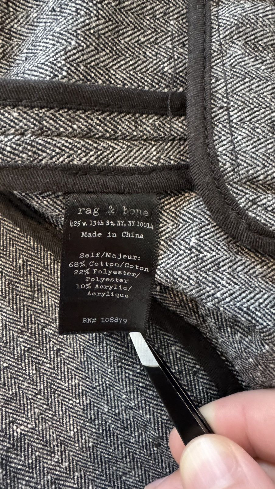Rag & Bone Rag & Bone Charcoal Blazer Size 42R - 6 Thumbnail