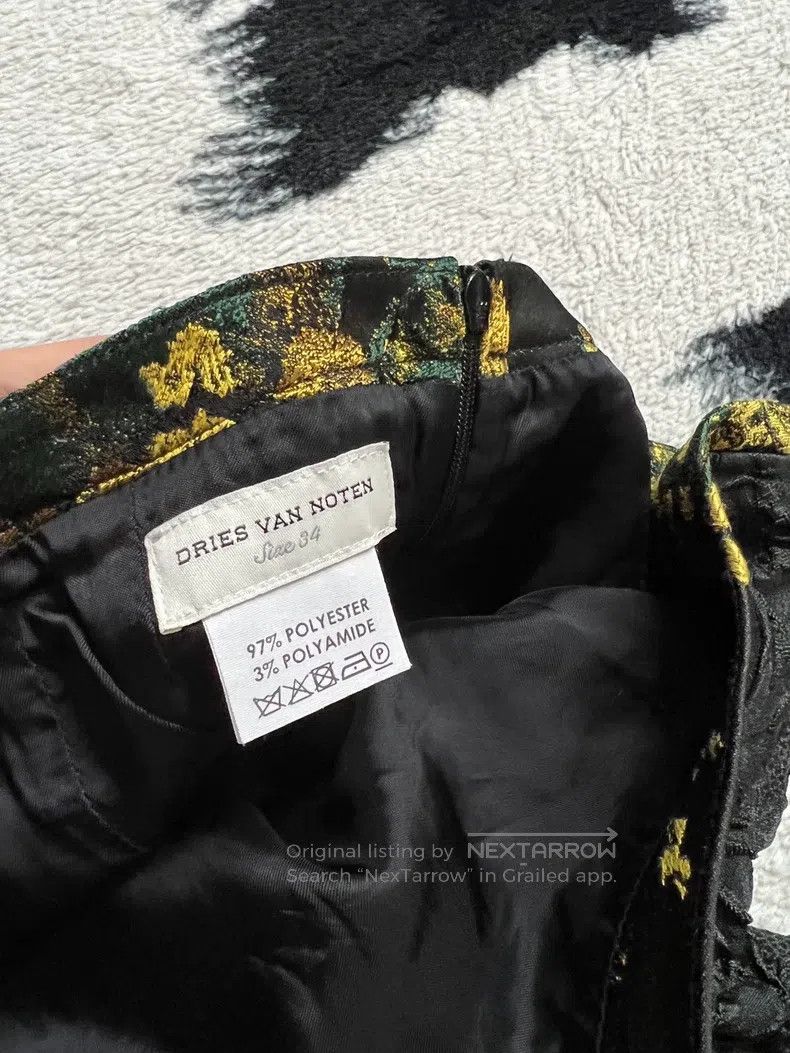 Dries Van Noten Dries Van Noten Embossed Sunflower Embroidered Waist Midi Size 42" / US 20 - 5 Thumbnail
