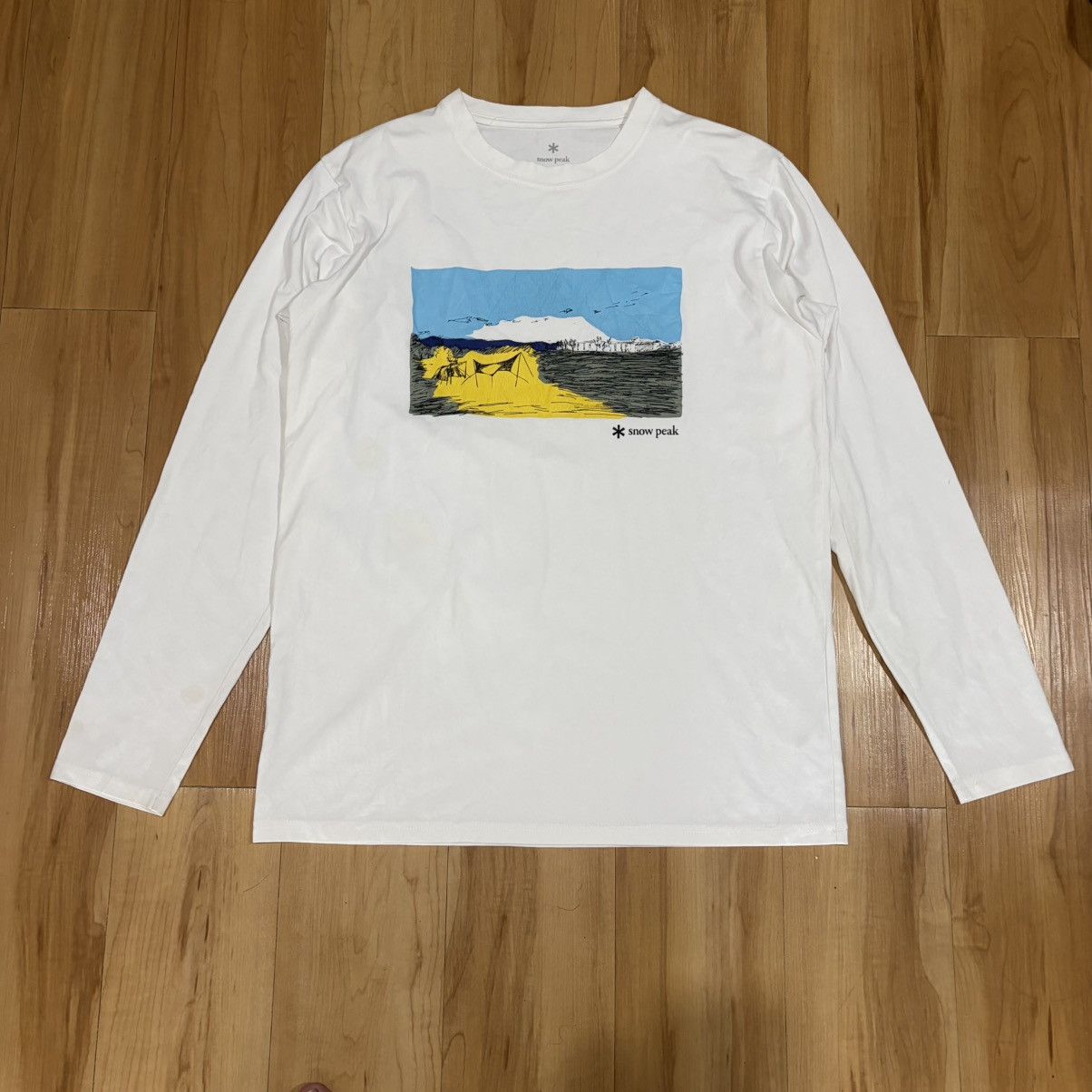 Snow Peak Snow Peak Camp field Long Sleeve T Shirt White Size US L / EU 52-54 / 3 - 1 Thumbnail
