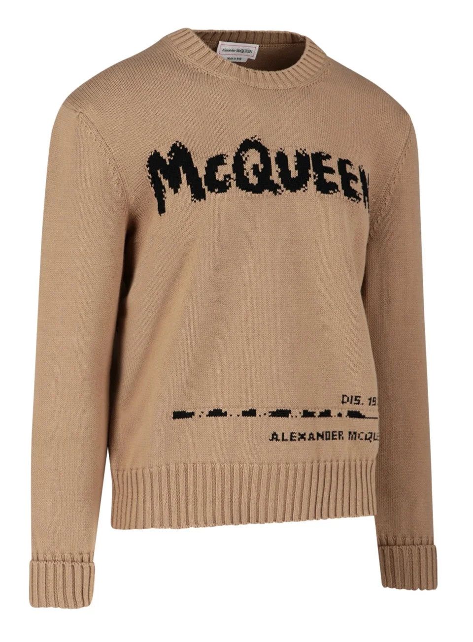 Alexander McQueen o1y1024 Crewneck Sweater in Camel/Black Size US XL / EU 56 / 4 - 3 Thumbnail