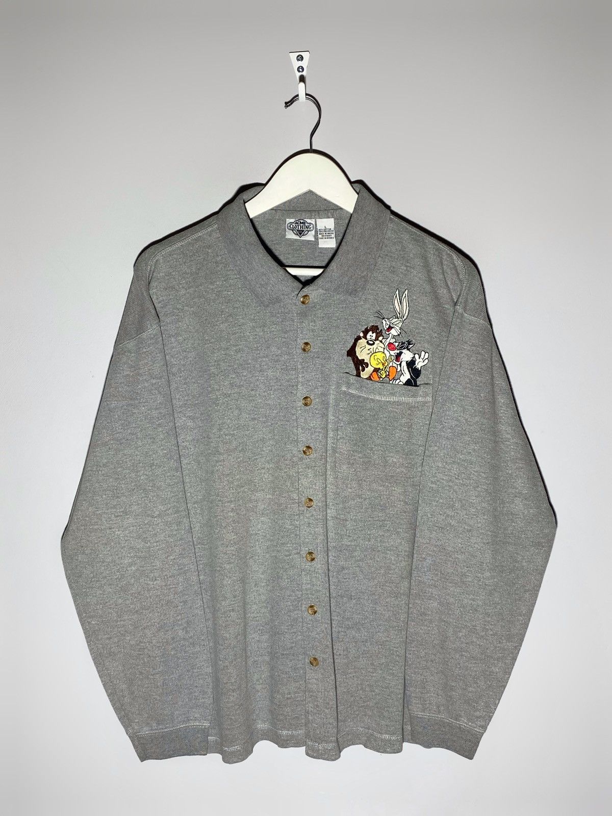 Acme Clothing × Vintage Vintage 90s Acme Clothing Looney Tunes Shirt Size US L / EU 52-54 / 3 - 1 Thumbnail