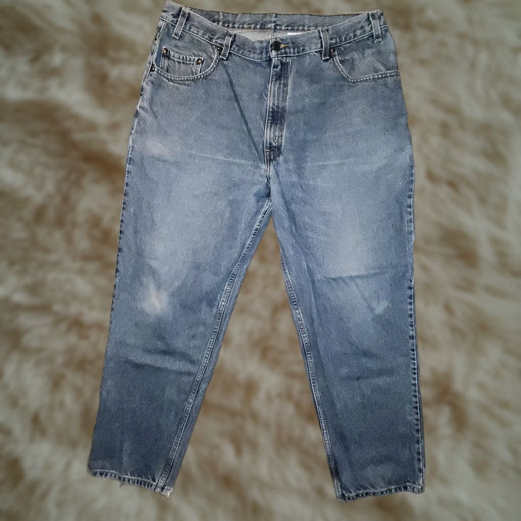 Levi's VINTAGE Levi's 545 Jeans Men 40x30 Tapered Loose High Rise Blue Gold Tab 90s Cowboy Distressed N/A Size US 40 / EU 56 - 1 Thumbnail