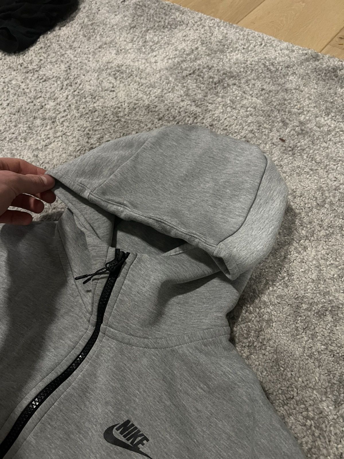 Nike Nike Tech Fleece gray hoodie zip Size US L / EU 52-54 / 3 - 8 Thumbnail