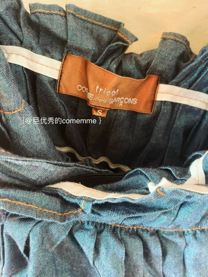 Comme des Garcons Comme Des Garcons Denim Light Blue Dark Blue Patchwork Ple Size S / US 4 / IT 40 - 5 Thumbnail