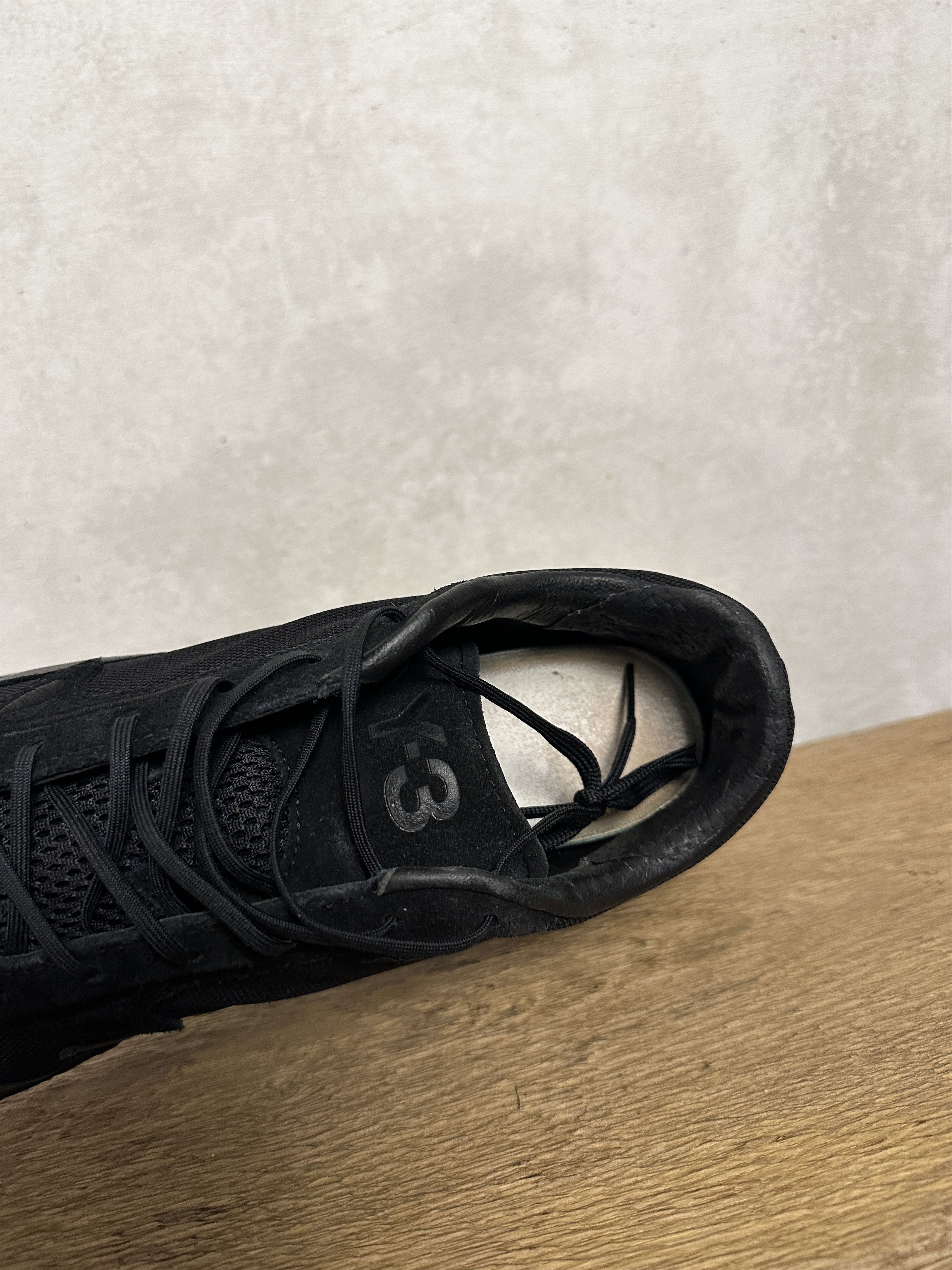 Adidas Y-3 Rhisu Run Black Sneakers Size US 12 / EU 45 - 11 Thumbnail