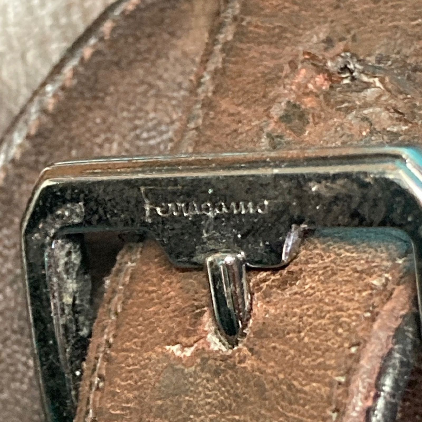 Salvatore Ferragamo Men’s Size 11 Ferragamo Shoes Brown Leather - FLAWS and WEAR Size US 11 / EU 44 - 8 Thumbnail