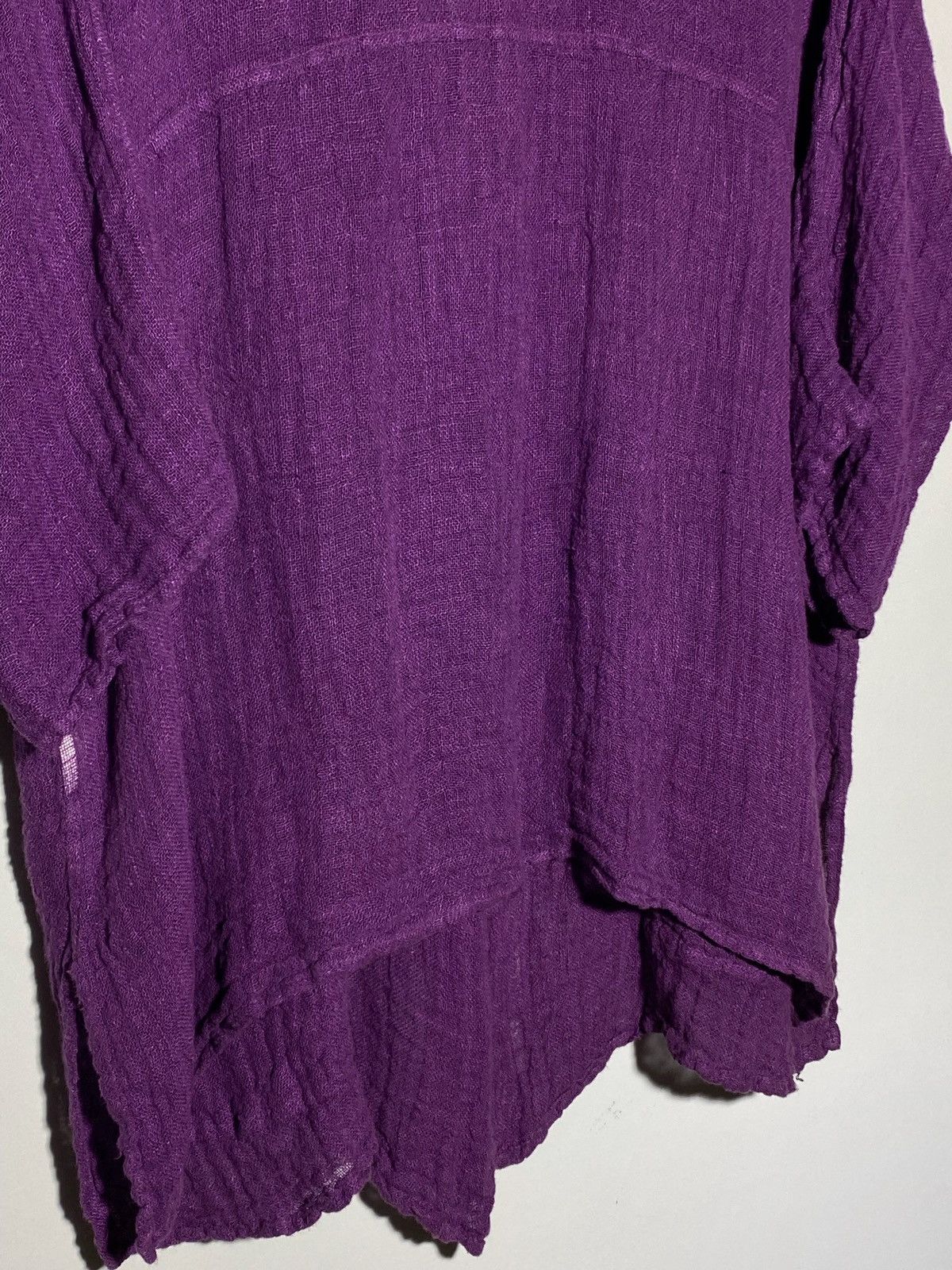 Other Grizas Lightweight Purple Linen Cardigan Size L / US 10 / IT 46 - 13 Thumbnail