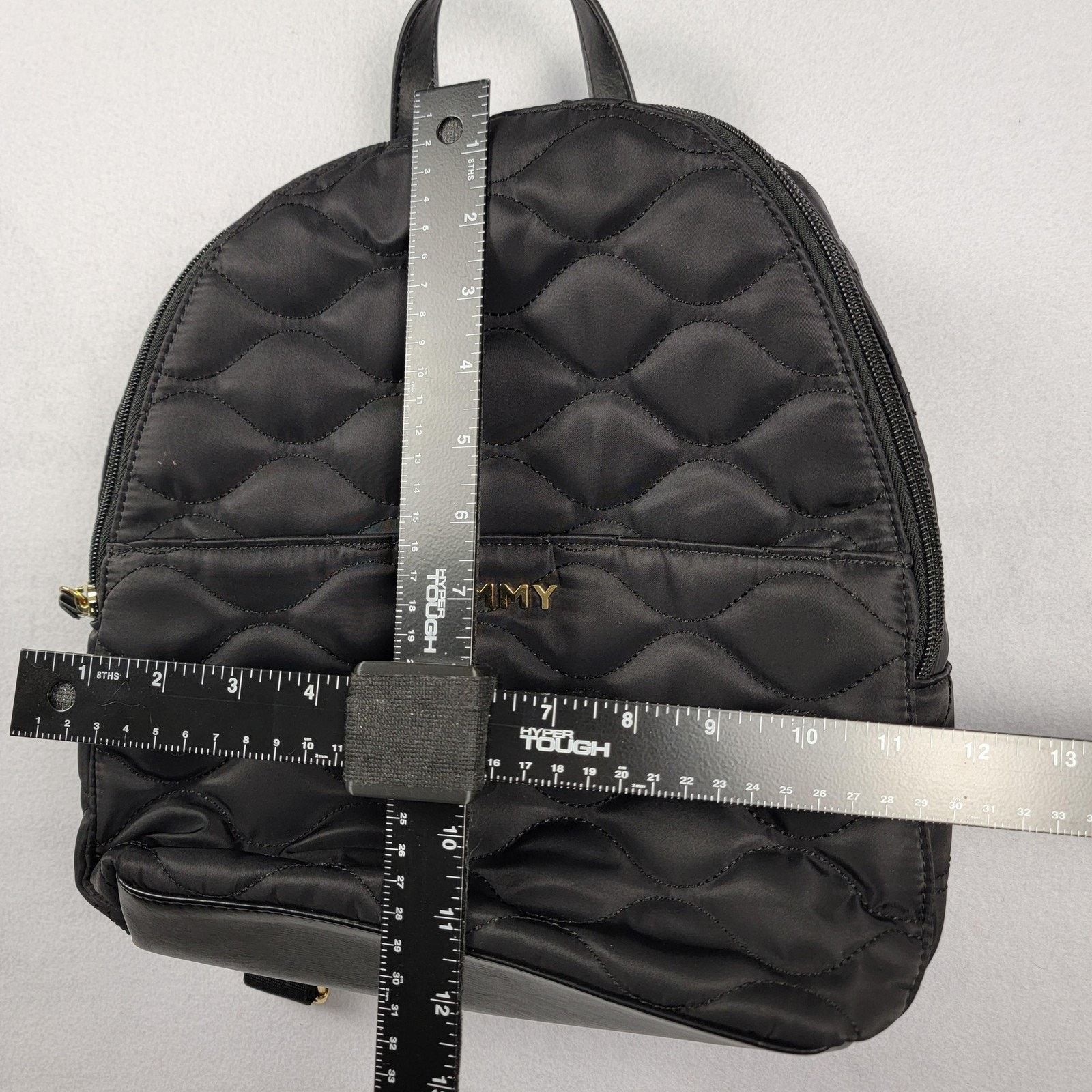 Tommy Hilfiger Tommy Hilfiger Backpack Womens Black Quilted Mini Bag Nylon Size ONE SIZE - 7 Thumbnail